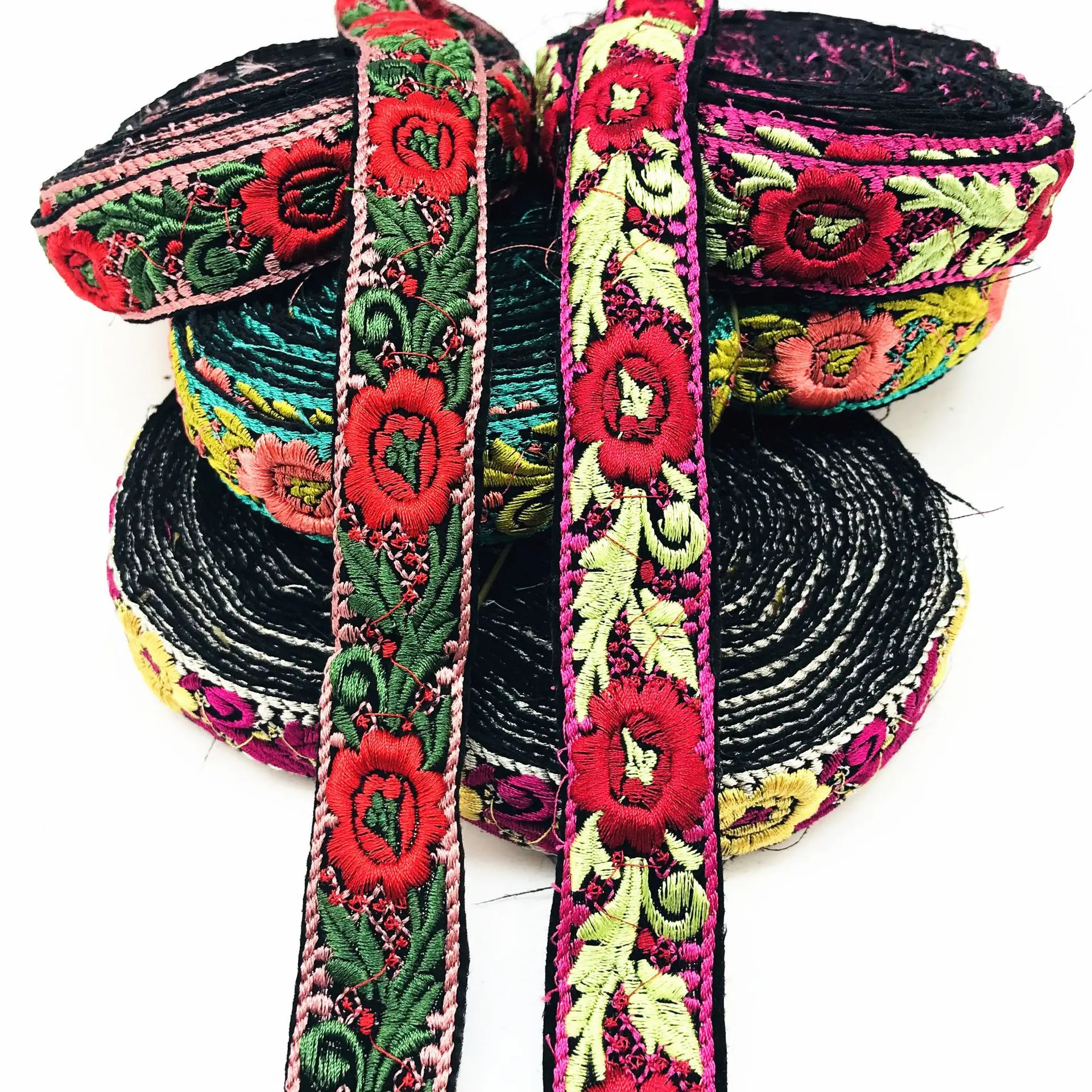 Цветок Thnic, ленты, ленты, манжеты, аксессуары для рукоделия, шитья, 1 ярд