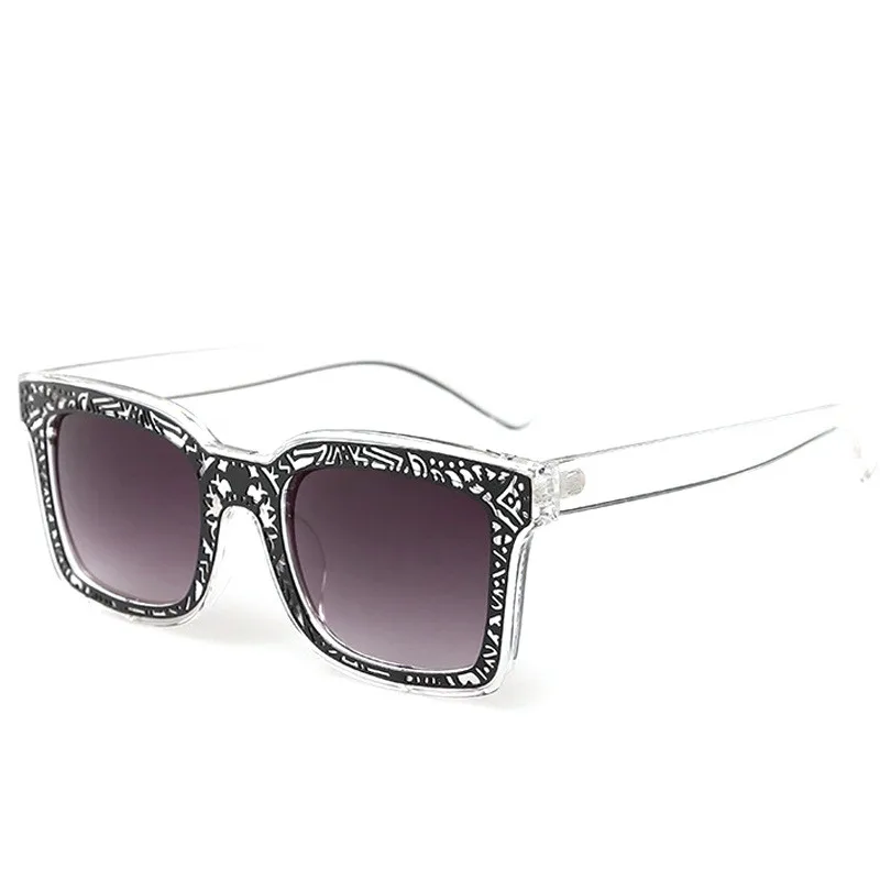 FENCHI винтажные Позолоченные Квадратные Солнцезащитные очки для женщин UV400