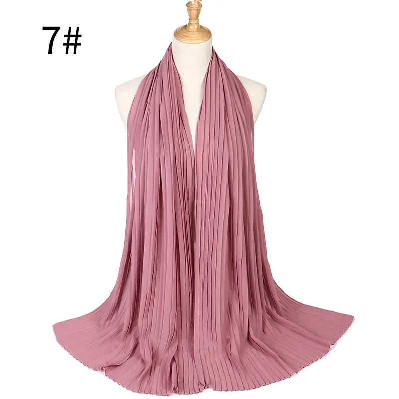 Мусульманские женщины пузырьковый жатый шифон хиджаб шарф foulard femme musulman шали исламский головной платок одежда hijabs