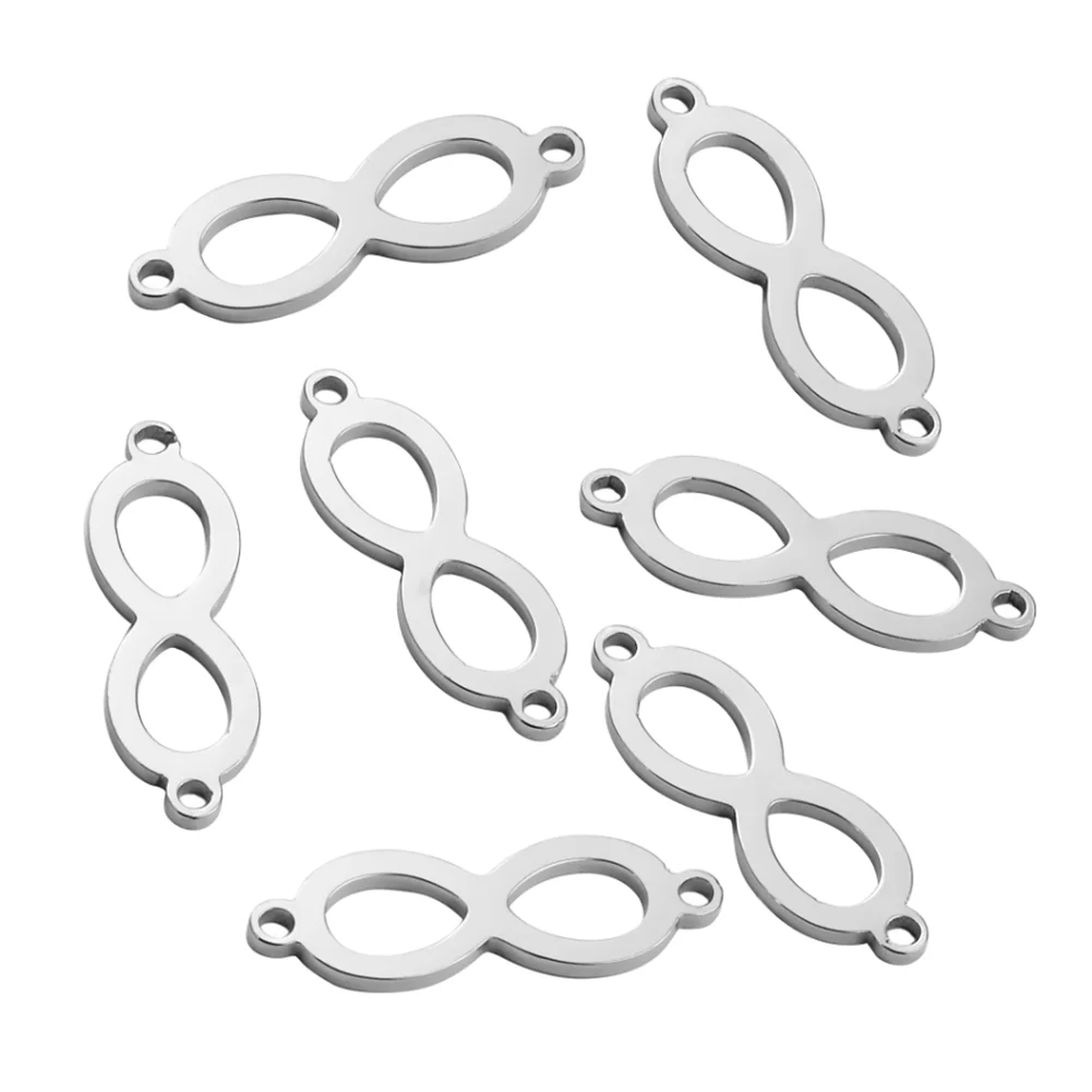 10 шт. соединители бесконечности из нержавеющей стали | Украшения и аксессуары