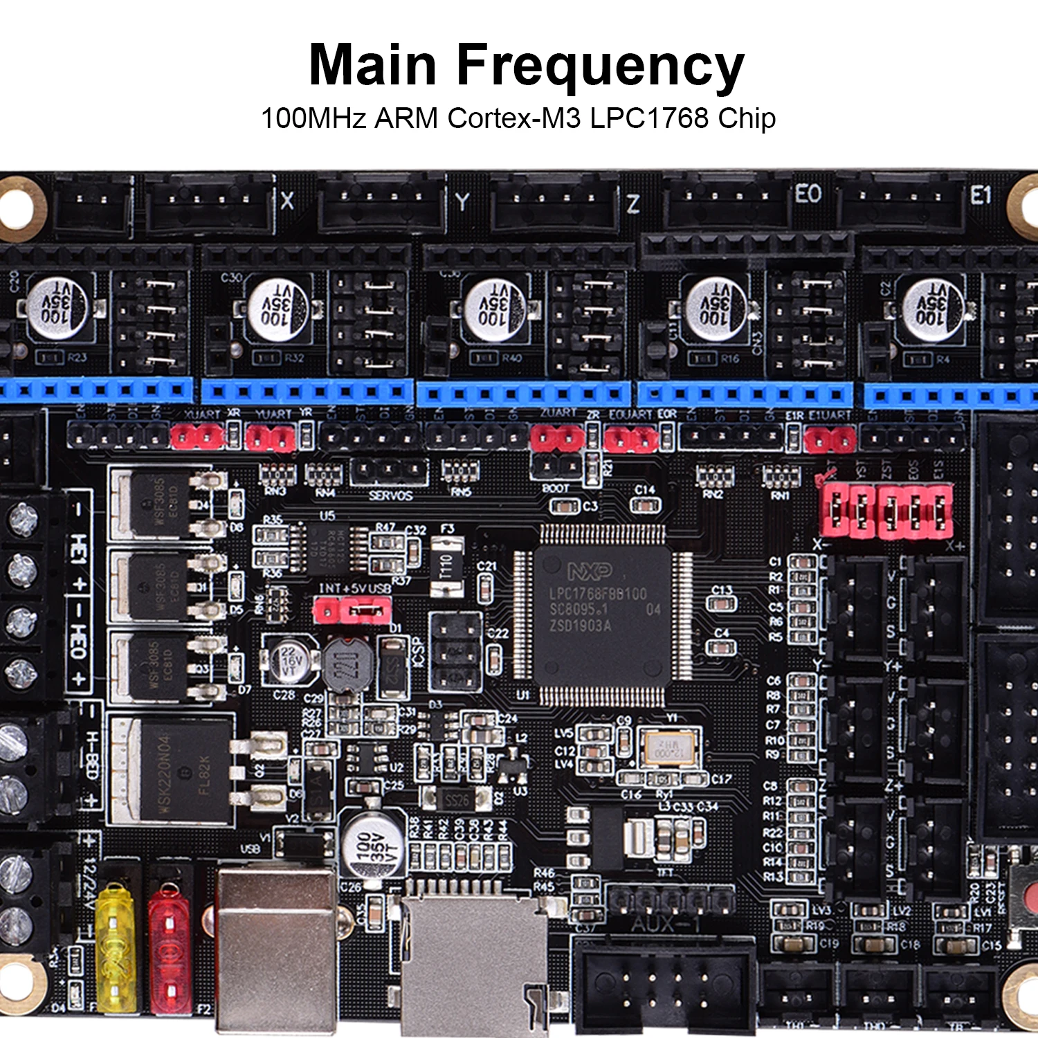 Плата управления Aibecy SKR материнская плата V1.3 32 бит ARM CPU с USB кабелем поддержка для