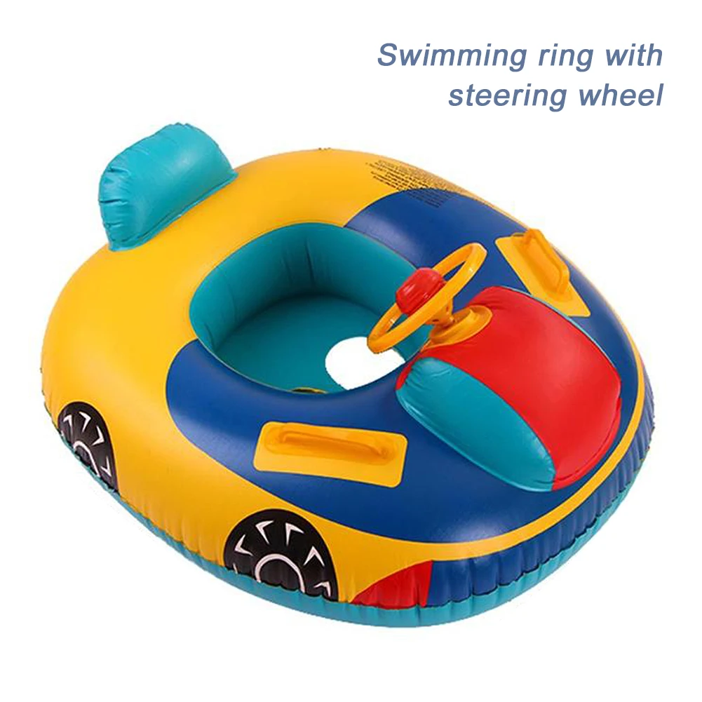 

PVC Baby Swimming Ring Seat Cartoon Cars Seat Swimming Ring Baby Toddler Inflatable Pool Float Funny Water Aid Trainer