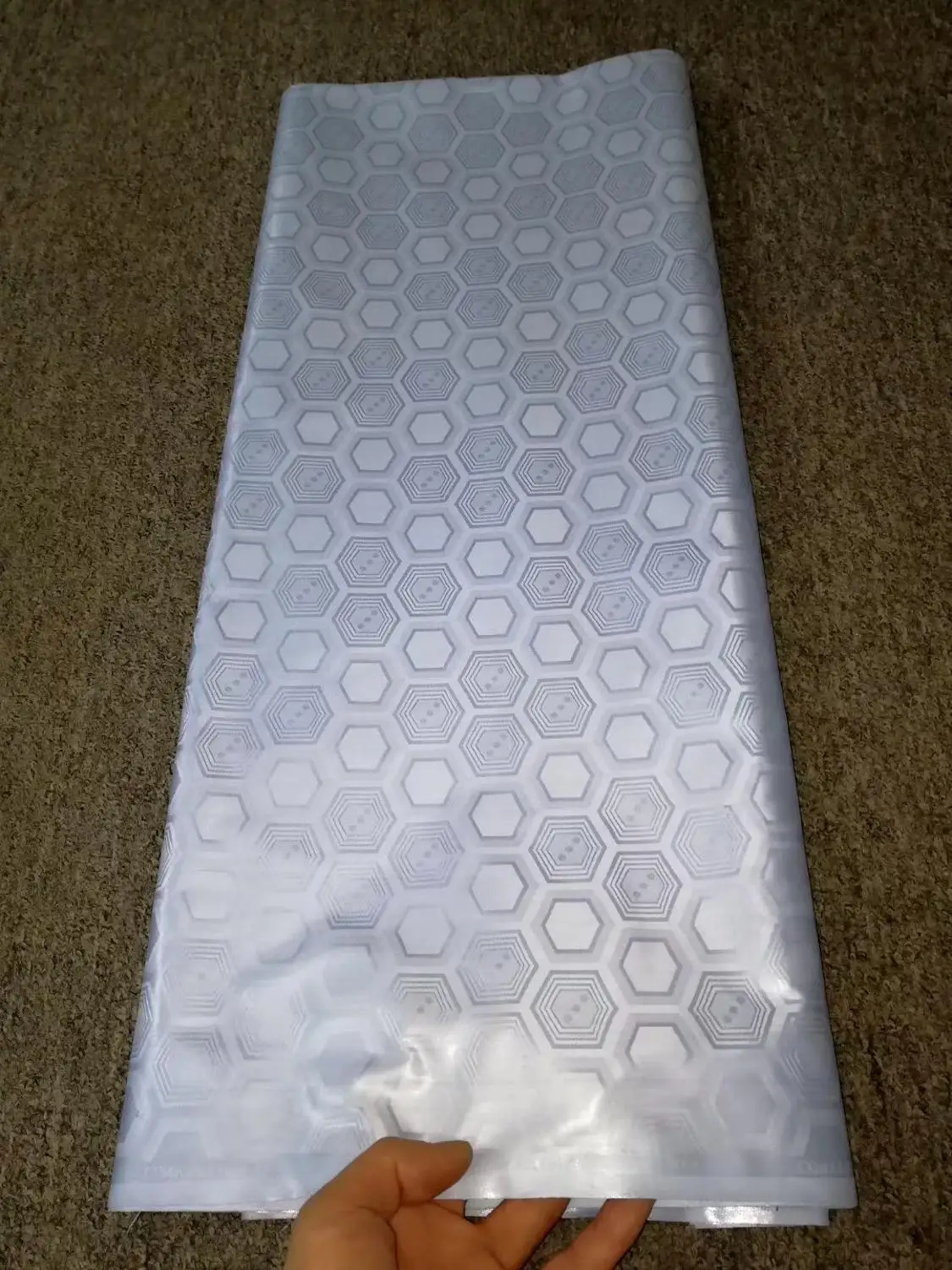 Новое поступление Гвинея парчовая ткань 100 хлопок белый базин богатый Getzner 2019