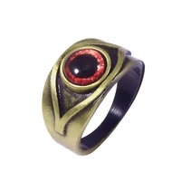 game residents evils 8 village ring for women men maroon eye rings game cosplay prop accessory jewelry