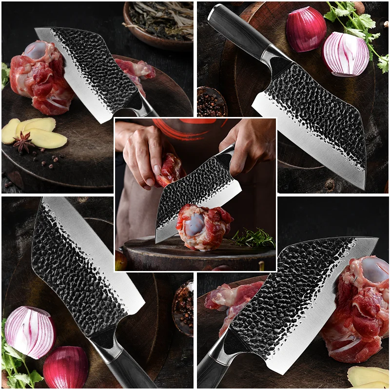 Нож мясника Grandsharp 7 5 дюйма из высокоуглеродистой нержавеющей стали | Дом и сад