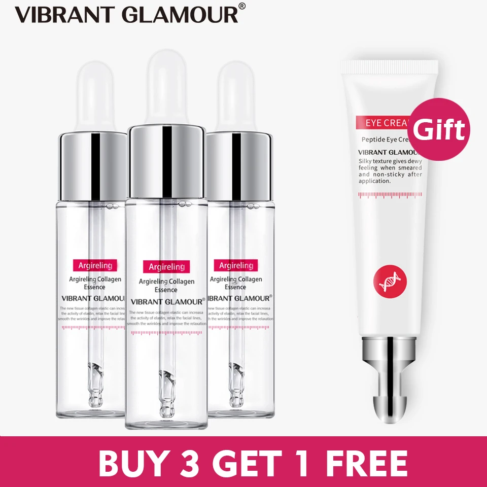 Коллагеновая Сыворотка для лица Buy 3 Get 1 Бесплатная Пептидная увлажняющие