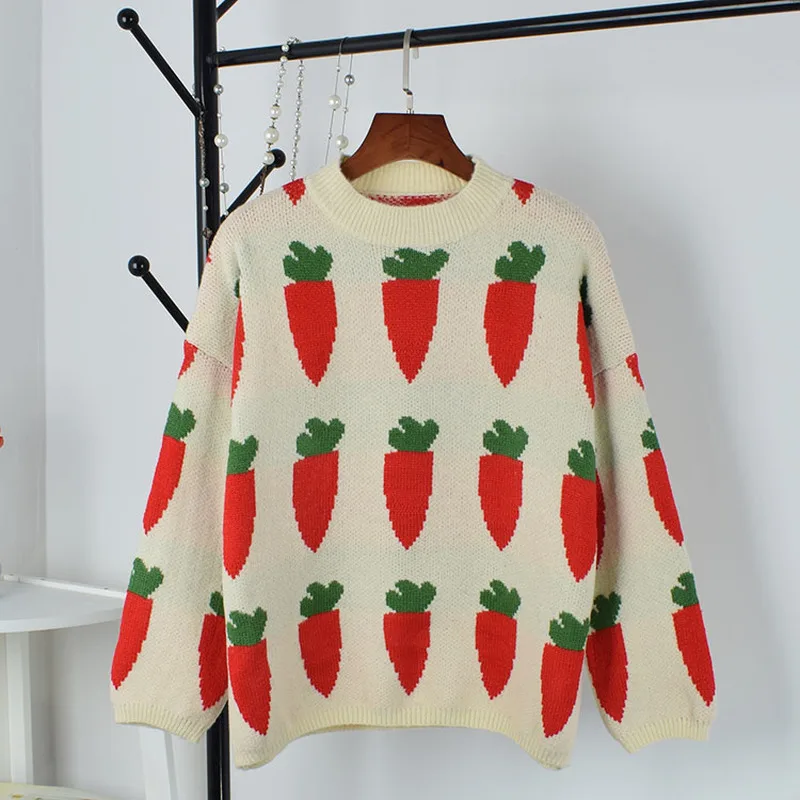 Woherb женский Kawaii Ulzzang свободный Женский пуловер корейский Панк негабаритный милый Harajuku одежда для женщин 90777