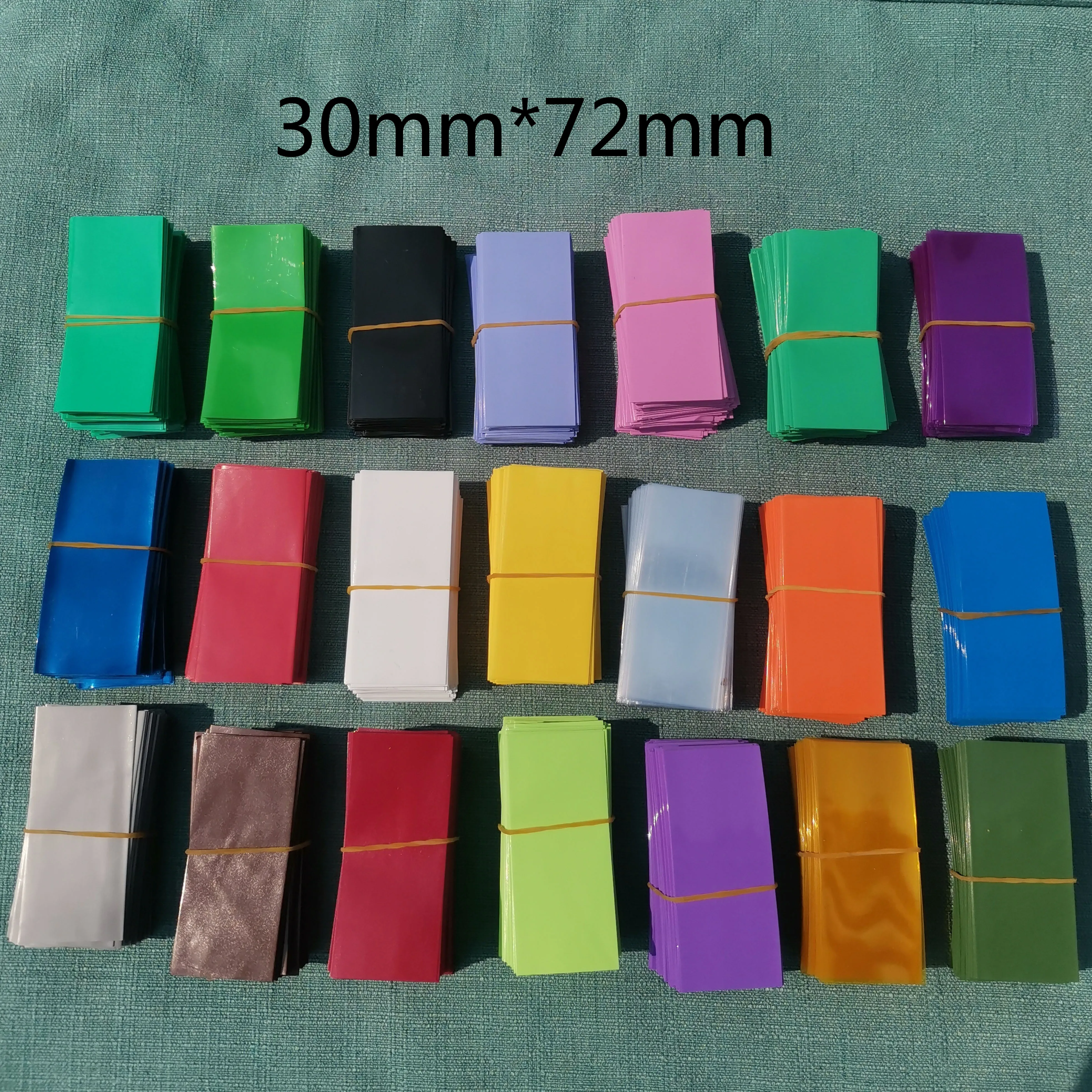 

10pcs/lot Lithium Battery Packaging Bushing PVC Thermoplastic Membrane 18650 Battery Insulated Outer Bushing 30*72mm