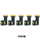 5 шт., четырехдиапазонный LNB для спутникового ТВ-приемника, универсальный Quattro LNB, супер качество, Ku Band LNBF, шумовая фигурка 0,1 дБ LNB, 4-тарелка ТВ