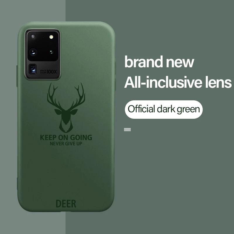 Ультратонкий силиконовый чехол с рождественским оленем для Samsung Galaxy S20 S10 E 5G S9 S8 Note