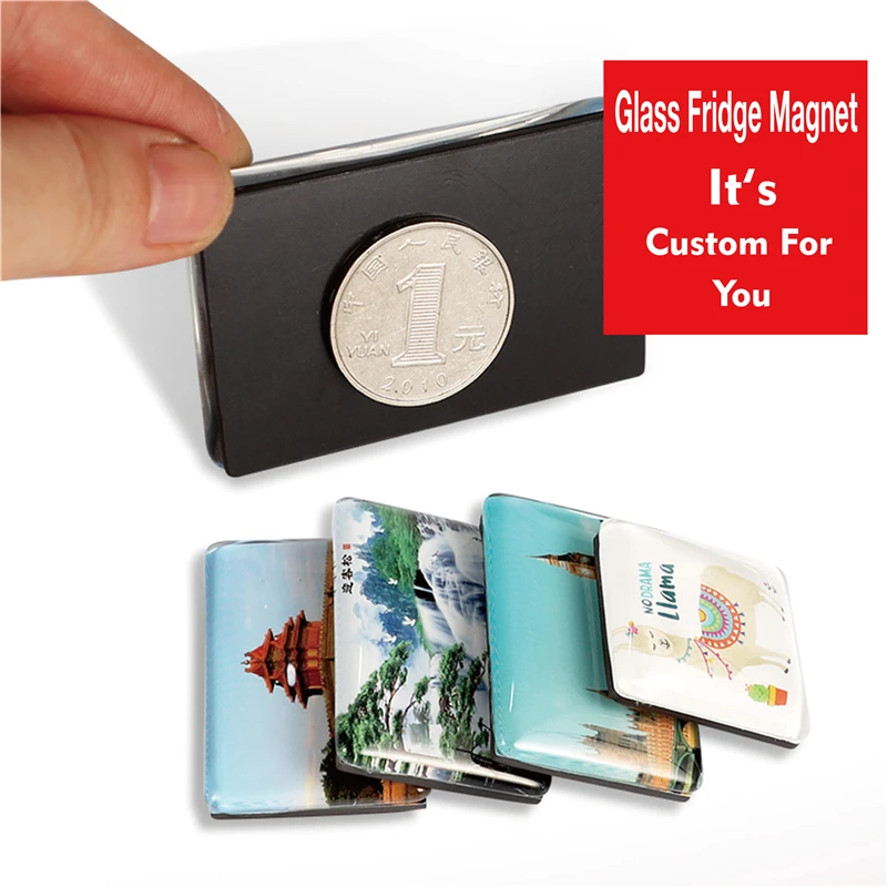 Индивидуальные Купольные магнитные магниты на холодильник туристические