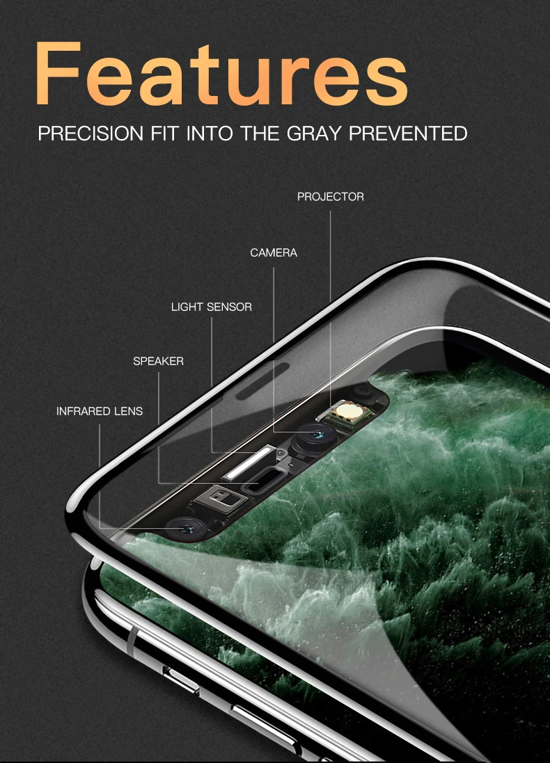 15D изогнутый край Полное покрытие из закаленного стекла на iPhone 11 Pro MAX протектор экрана для iPhone X XR XS MAX защитная пленка