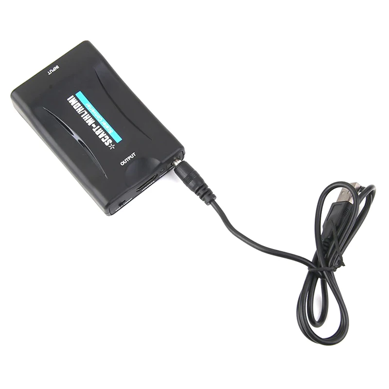720p 1080p 60 Гц HD видео конвертер Scaler Box + USB кабель черный|Кабели HDMI| |