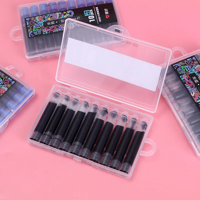 10 шт. большой емкости чернильный картридж хобби стиль портативный авторучка