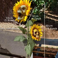 artificial plants sunflower skull sunflower modeling simulation plants outside home garden decor thrilling yard sign ts2