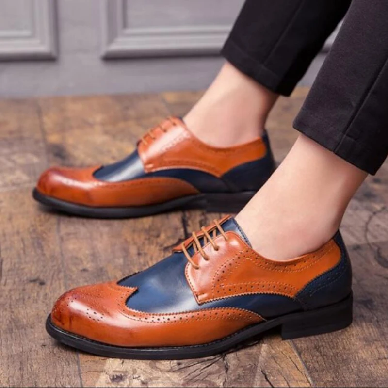 

Men Shoes High Quality Pu Leather New Fashion Stylish Design Monk Strap Shoe Casual Formal Oxfords Shoes Zapatos De Hombre HC746