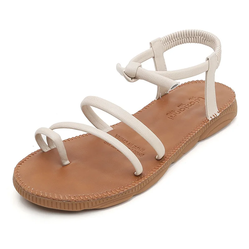 Женские босоножки летняя обувь женские сандалии на плоской подошве римские с