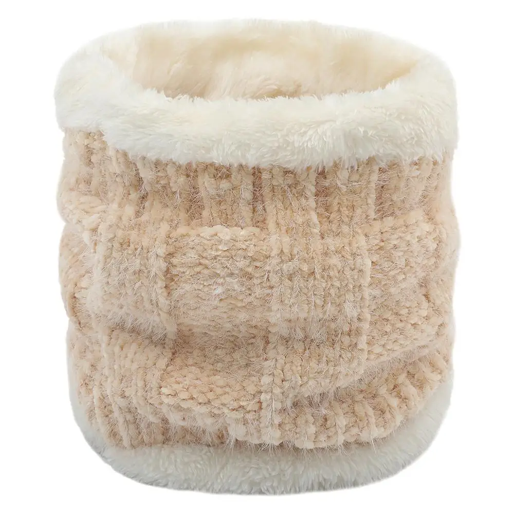 Новинка зимний детский вязаный плюшевый шарф для девочек толстый мальчиков