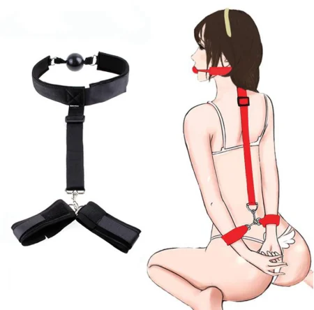 Наручники для интима кляп рта БДСМ замок бондаж рабство брикет игрушки женщин