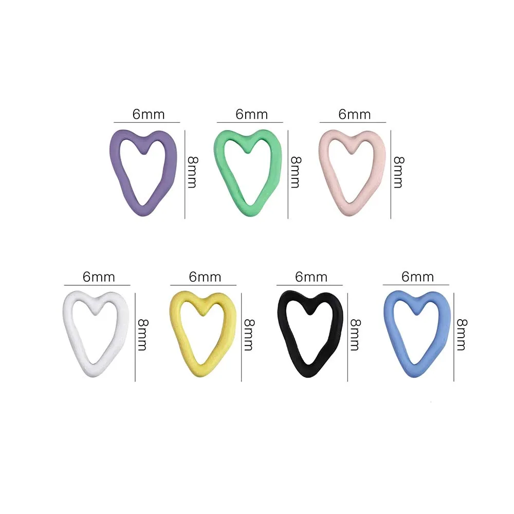 

Frosted Hollow Love Nail Jewelry Japanese Girl Heart Small Fresh Three-dimensional Metal Nail Decoration Manicure Tools
