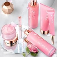camellia face skin care product sets moisturizing control oil shrink pores facial care beauty box anti wrinkle whitening cream