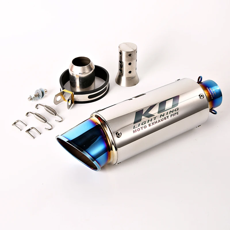 

Универсальный глушитель для выхлопной трубы мотоцикла, 51 мм, 61 мм, из нержавеющей стали