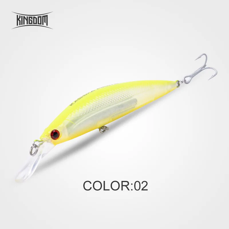 Color 02 Kingdom Fishing приманки Джеркбейт гольян воблеры 90 мм 11 г/26 г жесткая пластиковая наживка губы для морской воды пять цветов модель 3529 - Цвет: Color 02