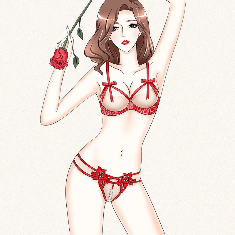 Женское нижнее белье сексуальные эротические женские трусики с открытым вырезом