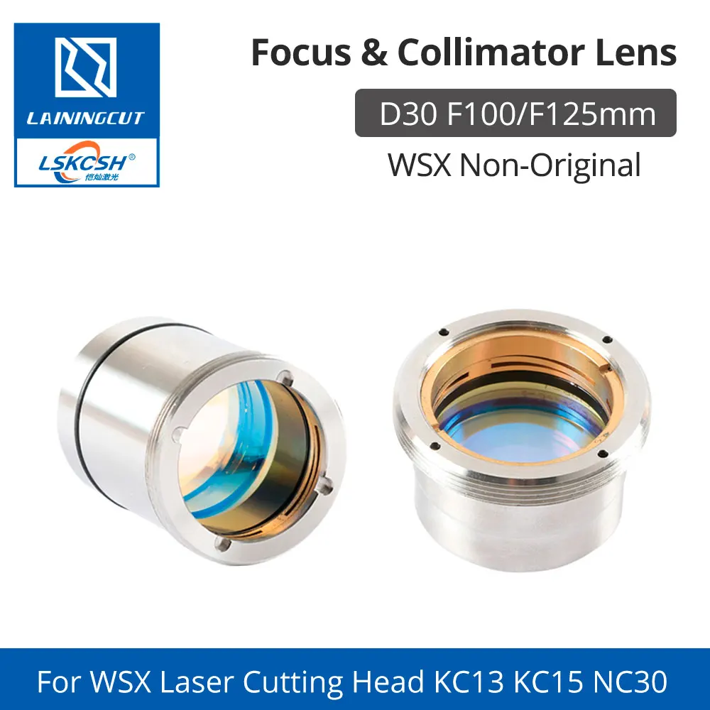 LSKCSH волоконная лазерная фокусировка и коллиматорная линза D30 F100 F125mm с держателем