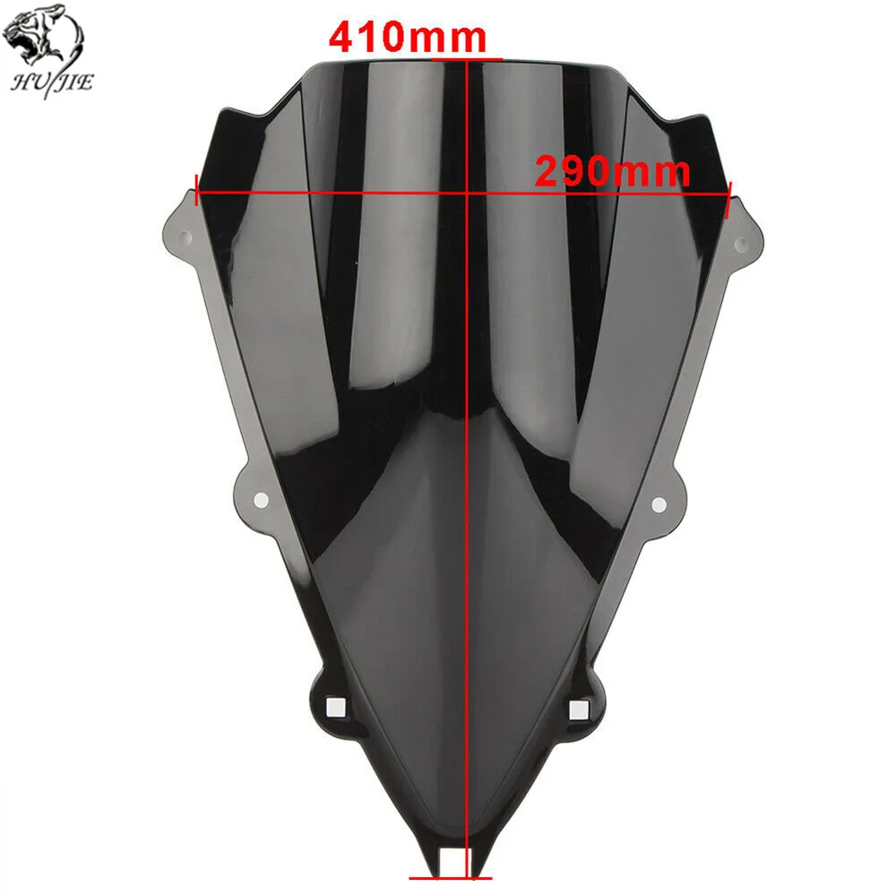 Мотоцикл двойной пузырь ветрового стекла экран для Aprilia RSV4 09-14 R 12-15 RS4 125 12-16 дым