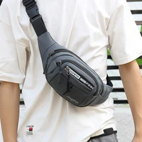 outdoor waist bag waterproof waist bum bag running jogging belt pouch zip fanny pack mobile phone bag oxford cloth chest bag
