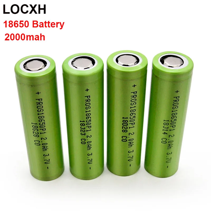 LOCXH18650 2000 мА/ч, 3,7 в 2000 мАч 18650 литиевая Перезаряжаемые Батарея для Аккумулятор