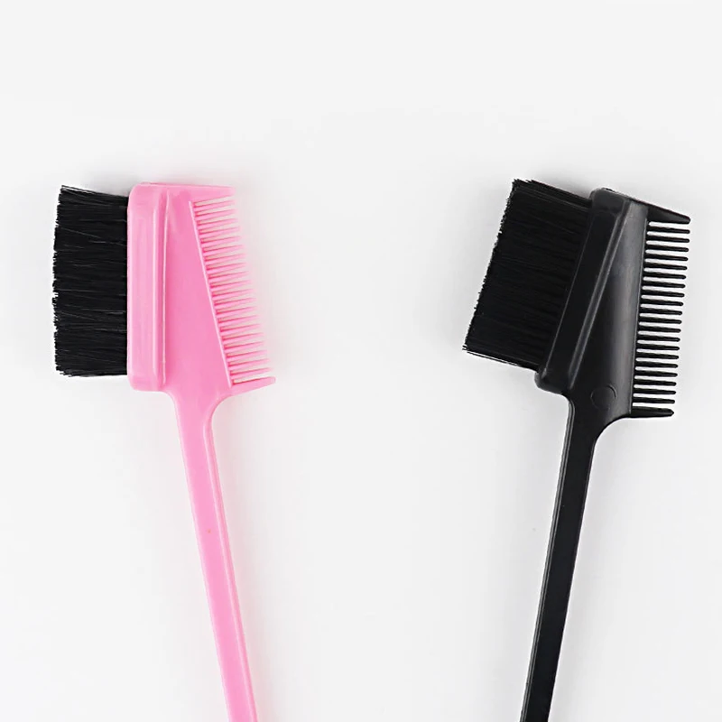 Трехсторонняя щетка для бровей измельченная волос расческа щетки краски уход за