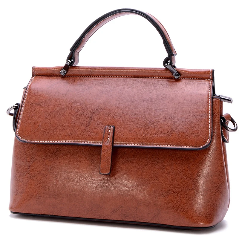 Женские кожаные сумки из искусственной кожи на плечо с верхней ручкой портфели