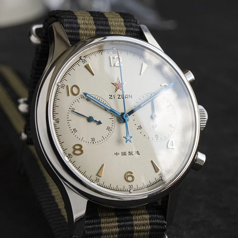 

Luminous Military Seagull Movement 1963 Chronograph Mens Watches Mechanical Waterproof Sapphire Pilot Watch Men zegarek mski