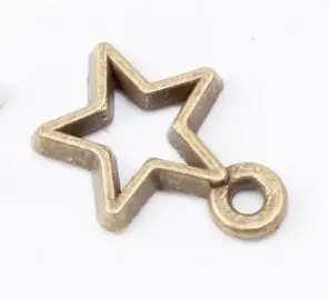 60 шт. винтажные Подвески в виде старинной звезды из цинкового сплава подходят для