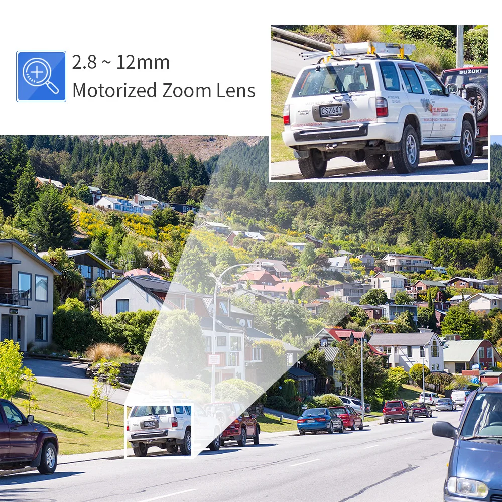 LSVISION 4 МП 2 POE IP-камера наружная полноцветная камера ночного видения 8 ~ 12 мм с