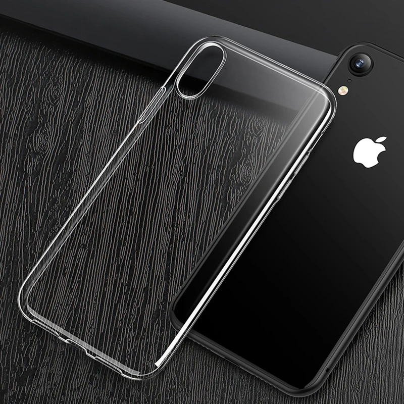 Чехол YKZ из ТПУ для iPhone X XS XR 8 7 6 6S Plus SE 5 5S 5C Сверхтонкий Мягкий чехол задняя крышка 11