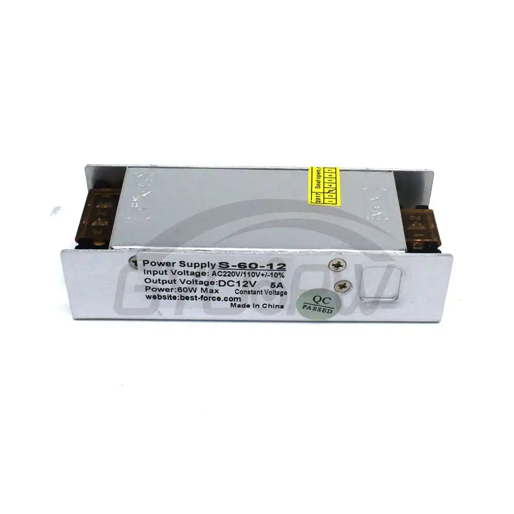 Источник питания DC 12V 5A 60W Светодиодный драйвер Переключение трансформаторов 100