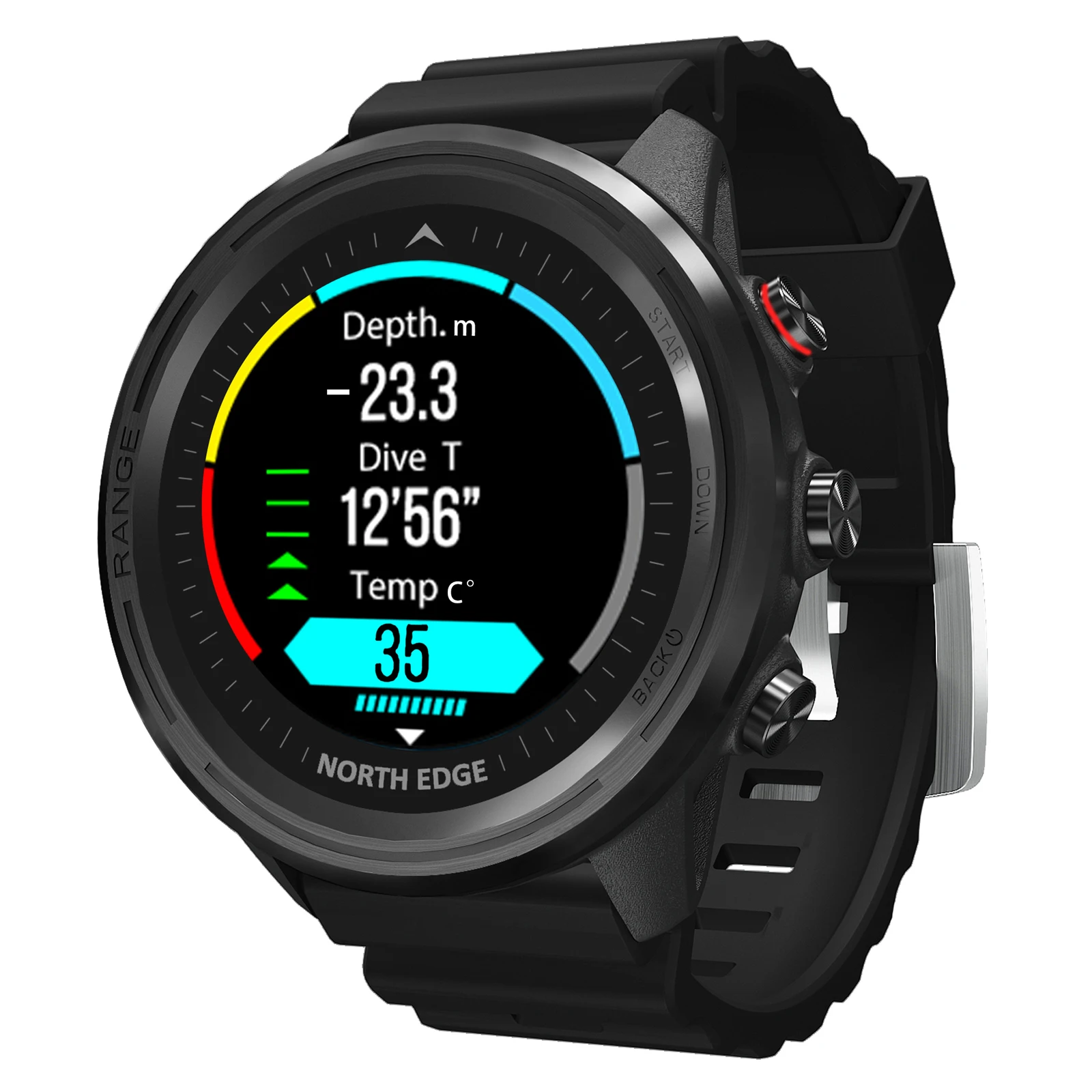 

1.2inch Screen BT 5.1 Smart Watch Multifunctional Sports Watch Diving Watch 50M Waterproof Smart Bracelet Fitness Tracker