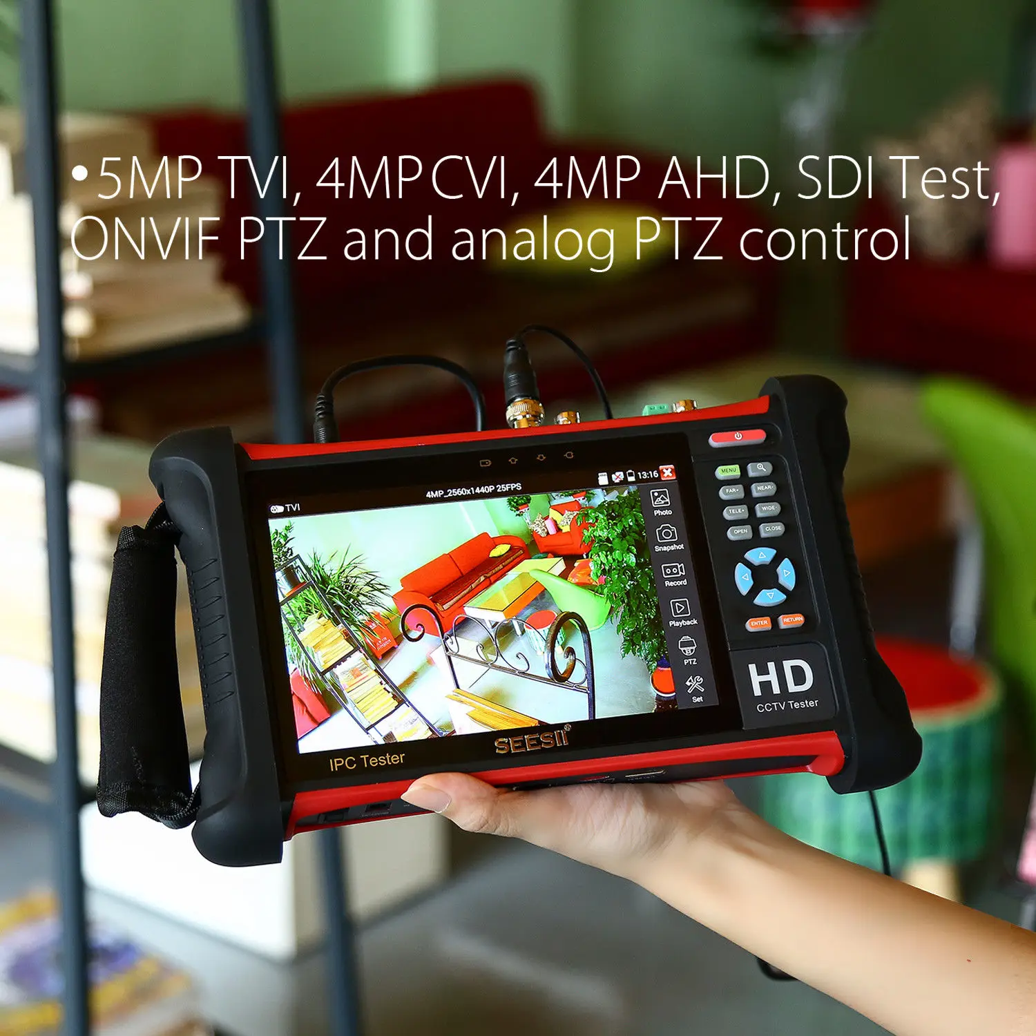 SEESII X7 ADHS4 7 &quotсенсорный экран 4K 1080P IPC камера CCTV retina тестер монитор Wifi TVI CVI AHD SDI CVBS IP