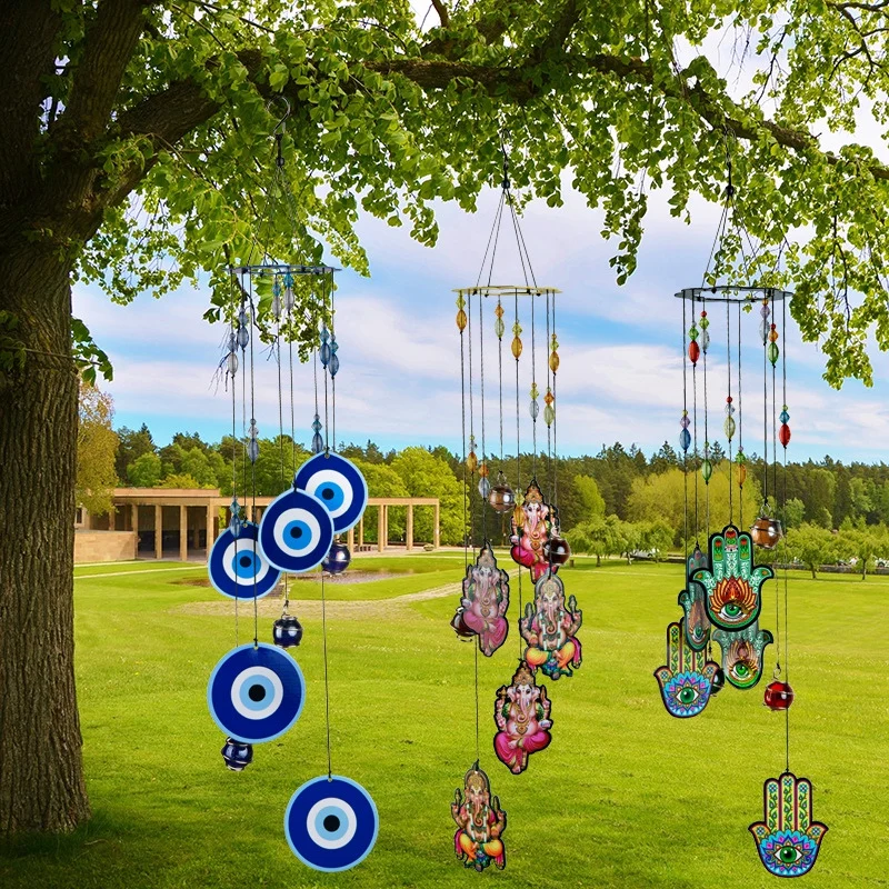 

Metal Wind Chimes Hanging Decorative Ornaments For Patio, Porch, Garden, Or Backyard