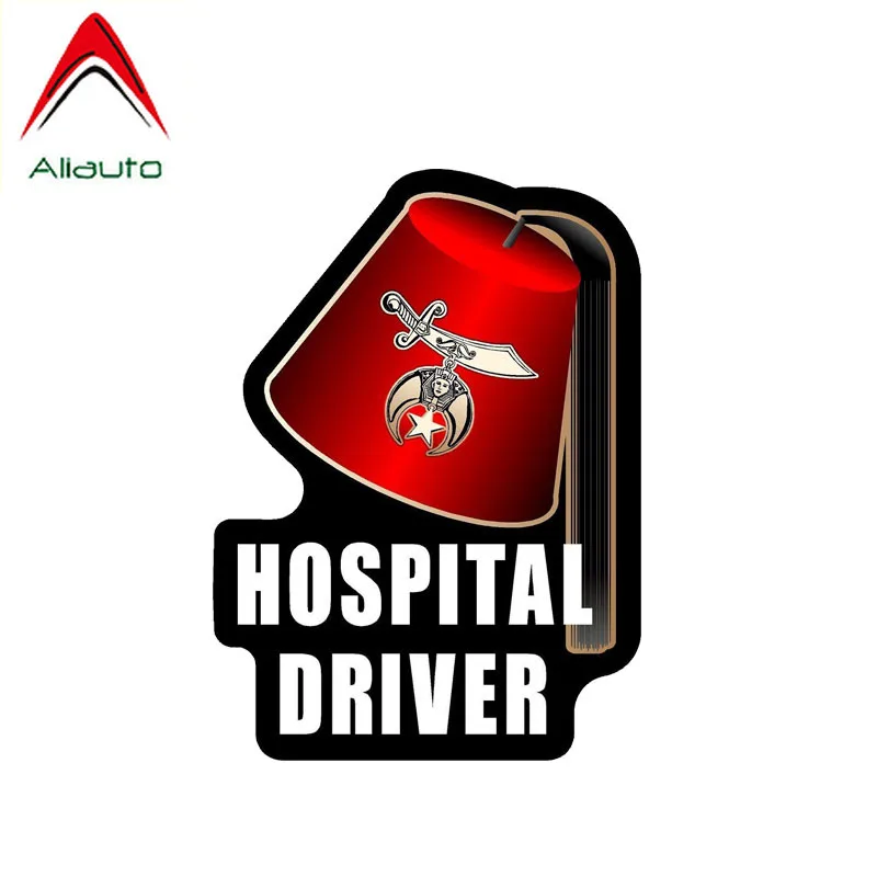 

Aliauto индивидуальная наклейка для автомобиля, больничный водитель, забавные аксессуары, наклейка из ПВХ для Opel Astra J Kia Rio 3 Mustang,14 см * 10 см