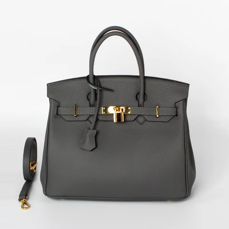 Новый верхний слой воловья кожа личи шаблон платиновая сумка кожаные сумки