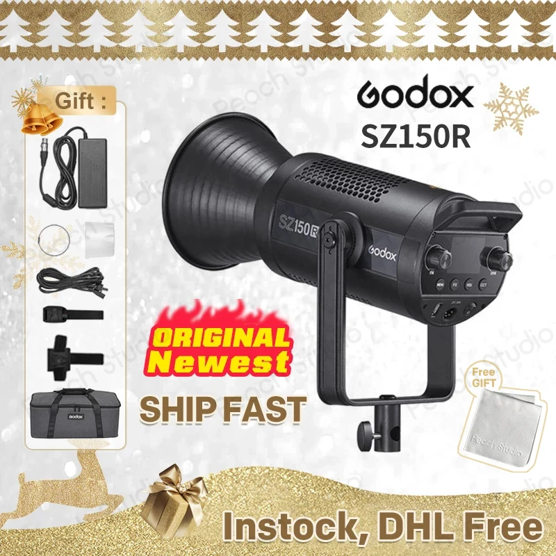 Godox SZ150R RGB светодиодный видео светильник (2500 6500K 150 Вт) для фотостудии tiktok live youtube PK