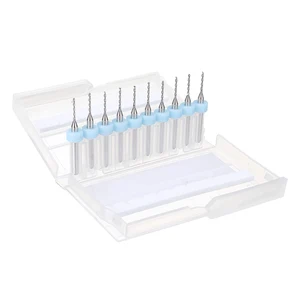 Набор концевых фрез, 10 шт., твердосплавное лезвие резец гравировальной машины с ЧПУ Бит, хвостовик 3,175 мм для электроинструментов