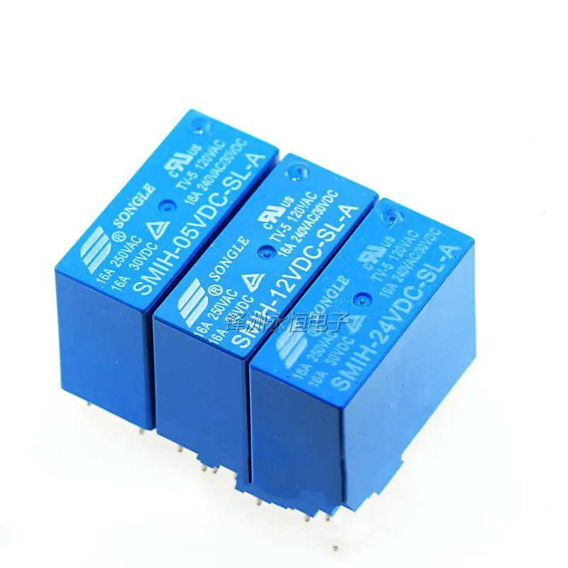 5 шт. SMIH 05V 12V 24vdc sl a c 6 pin / 8 16A нормально разомкнутый реле|Реле| |