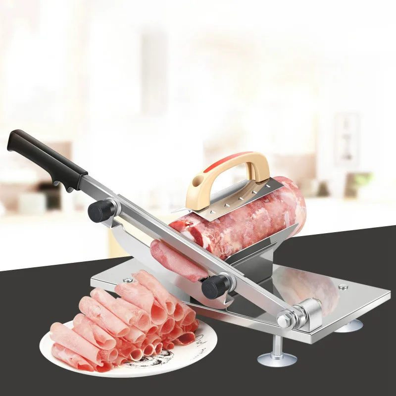 Meat slicing machine Alloy+Stainless steel Household Manual Thickness adjustable meat and vegetables slicer | Бытовая техника