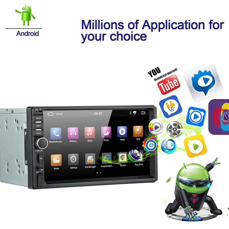 Android 9 0 Автомобиль Радио Стерео 7 дюймов емкостный сенсорный экран свяжитесь