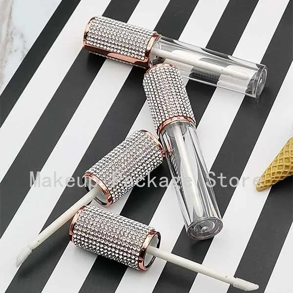 10/25 шт. круглые контейнеры для блеска губ|Многоразовые бутылки| |